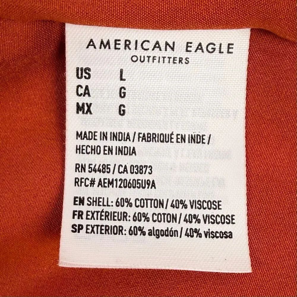 American Eagle Large Boho Floral Maxi Dress Tie Back - Picture 9 of 11